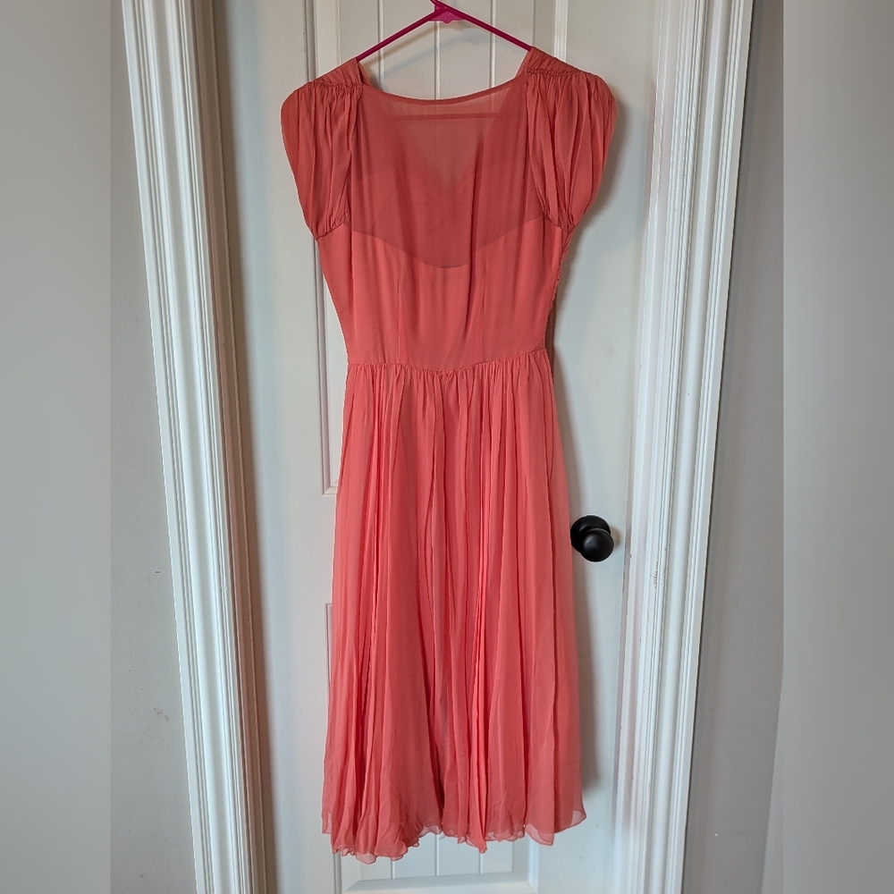 Frank Starr From Bullocks Westwood Weyburn Room 1950s Cocktail Party Dress - Picture 4 of 11